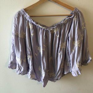 Dex / Off the shoulder purple blouse